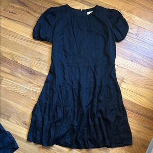 LOFT Size 6 Petite Black Dress Lined